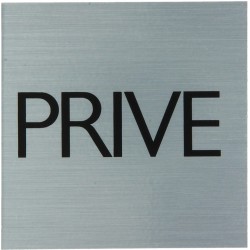 Pictogramme alu "privé" 80x80mm