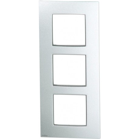 Plaque triple verticale NIKO Intense sterling