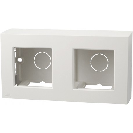 Boitier double pour montage en saillie NIKO blanc