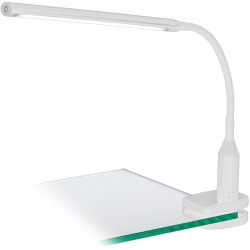 LAORA Lampe de bureau LED à pince blanc