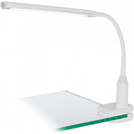 LAORA Lampe de bureau LED à pince blanc