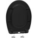 Siège WC ALLIBERT Dolceo Noir mat