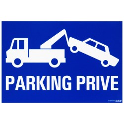 Pictogramme PVC "Parking privé" 23x33cm