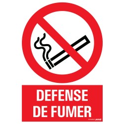 Pictogramme PVC "Défense de fumer" 23x33cm
