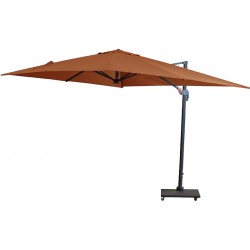 Parasol excentré PARIS 3x4 Terracotta