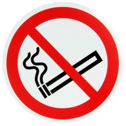 Pictogramme "défense de fumer" 15cm