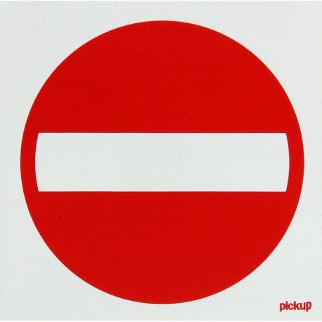 Pictogramme "entrée interdite" 10x10cm