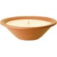 Bougie soucoupe en terre cuite