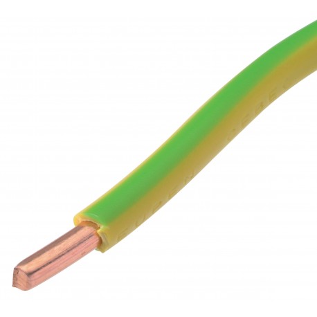 Câble VOB 6mm² jaune/vert - 10m