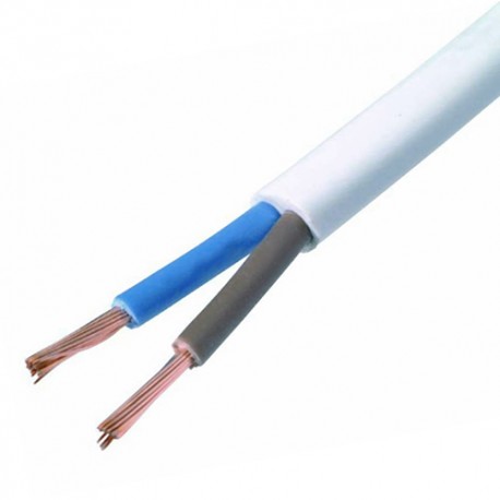 Câble ovale VTLBp 2G0,75 blanc