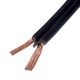 Câble audio 2x0,75 noir