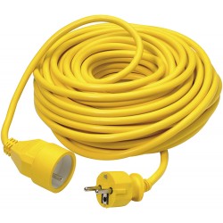 Rallonge PVC jaune 20m