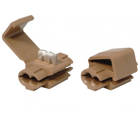 10 connecteurs rapides bruns 1,5-2,5mm²