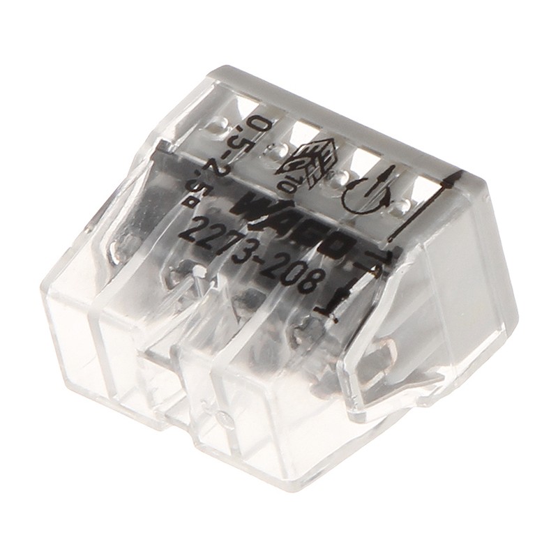 Boîte de 10 bornes COMPACT pour boîtes de dérivation Wago - 2,5mm²