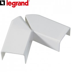 Angle plat pour goulotte DLP 20x12,5 blanc