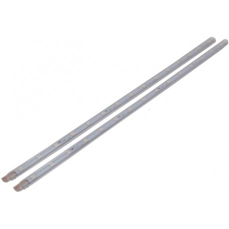 Baguettes LED blanc chaud 2x40cm