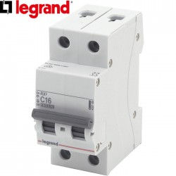 Disjoncteur bipolaire LEGRAND RX³ C16