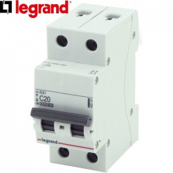 Disjoncteur bipolaire LEGRAND RX³ C20