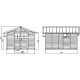 Abri GROSFILLEX Déco 11 gris foncé