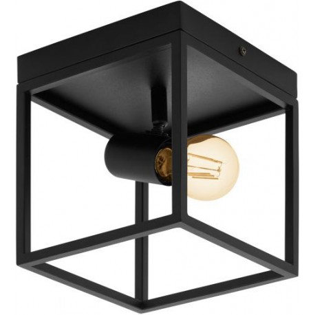 SILENTINA plafonnier 1 spot noir