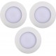 LEONIS 3 spots encastrés IP65 2700K blanc