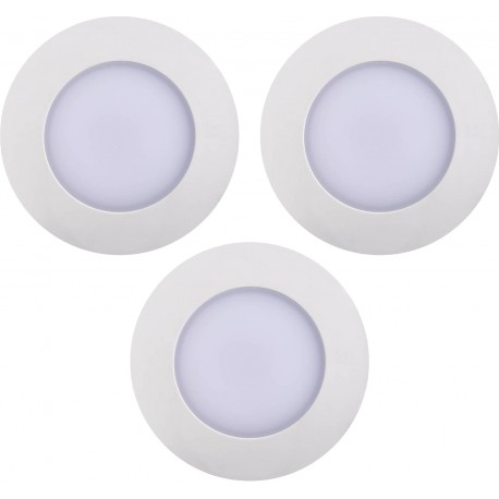 LEONIS 3 spots encastrés IP65 2700K blanc