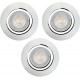 OCTANS 3 spots encastrés GU10 2700K blanc