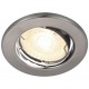 CANIS Spot encastré GU10 2700K acier brossé