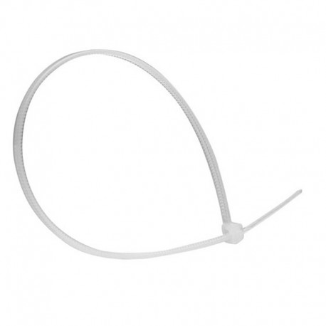 100 colliers de serrage nylon 2,5x150mm blanc