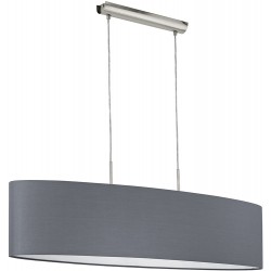 PASTERI Suspension ovale 100cm tissus gris