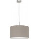 PASTERI Suspension ronde 38cm tissus taupe