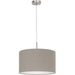 PASTERI Suspension ronde 38cm tissus taupe