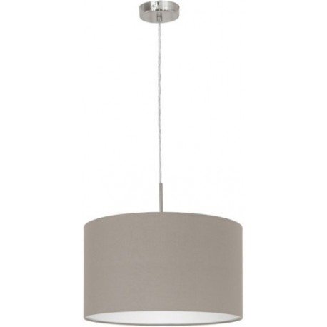 PASTERI Suspension ronde 38cm tissus taupe