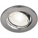 CANIS Spot encastré GU10 4000K acier brossé