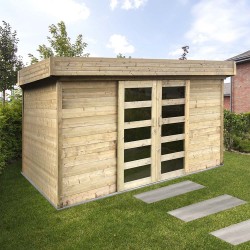 SOLID Abri de jardin bois - 7,5m² pas cher 