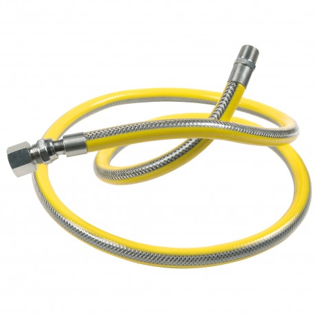 Flexible jaune pour gaz naturel 100cm
