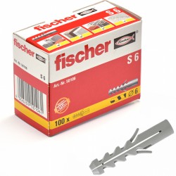 Chevilles FISCHER S6 100pcs