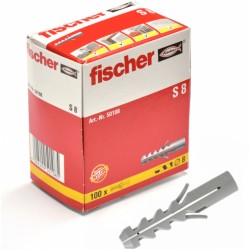 Chevilles FISCHER S8 100pcs