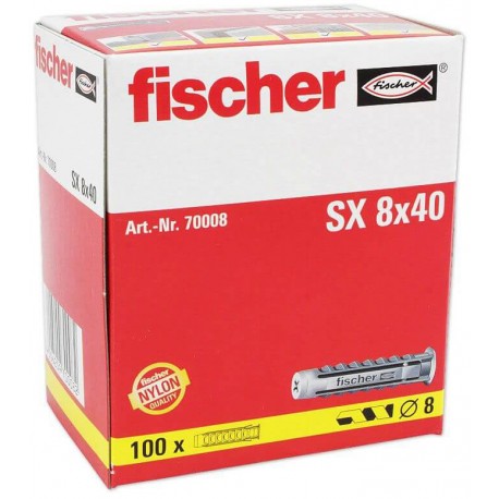 Chevilles FISCHER SX8 100pcs
