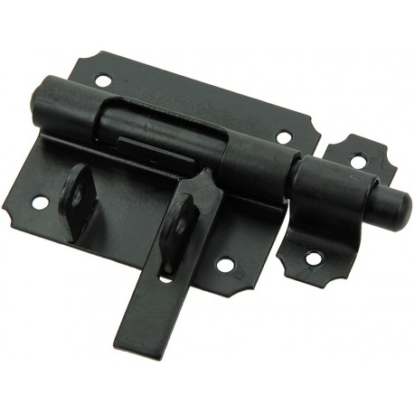 Verrou porte-cadenas 80mm noir