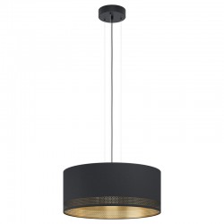 ESTEPERRA  Suspension tissus 53cm noir/or
