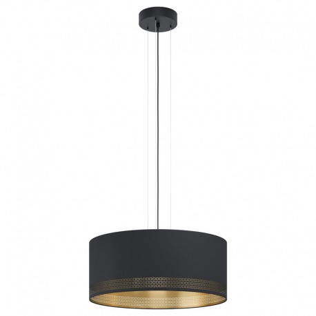 ESTEPERRA  Suspension tissus 53cm noir/or