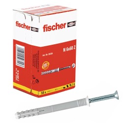 Chevilles à clouer FISCHER N6 x 60Z 50pcs