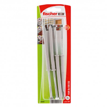 Chevilles et tirefonds FISCHER FUR 8 x 100SSK NV 4pcs