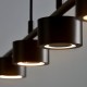 CLYDE Lustre barre 4 lampes LED