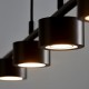 CLYDE Lustre barre 4 lampes LED
