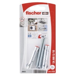 Chevilles à douille FISCHER TA M6S/10K 2pcs