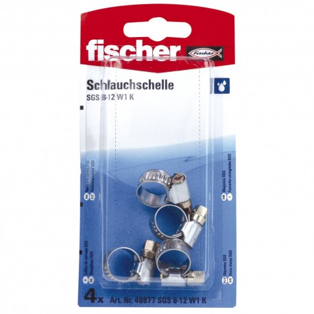 Colliers de serrage FISCHER 8-12 mm 4pcs