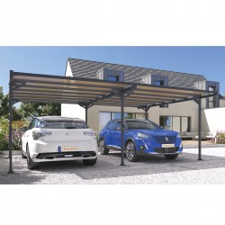 Carports double en aluminium MISTRAL