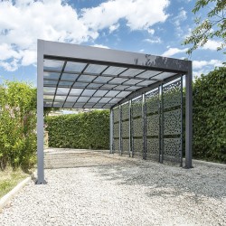 Carport en aluminium LIBECCIO 5 claustras